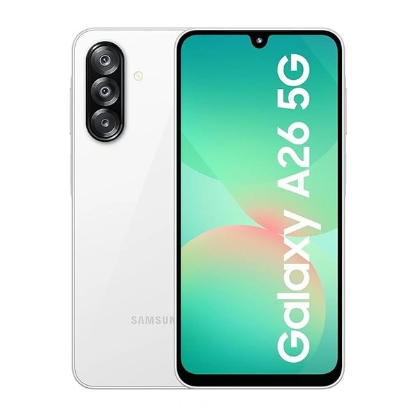 Samsung Galaxy A26 5G, Android Smartphone, 256GB Storage, 8GB RAM, White